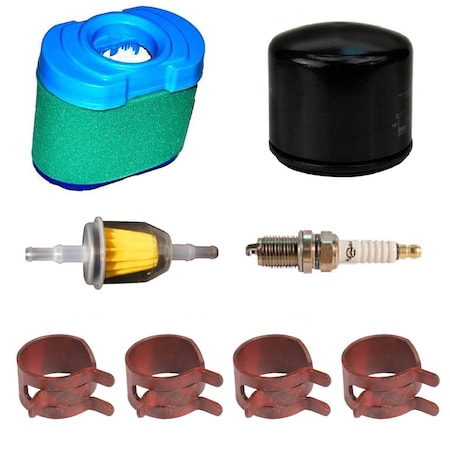 Aic Replacement Parts 792303 Air Filter Tune Up Kit Fits Briggs and Stratton 792105 V-Twin Engines KT-ENJ20-0010